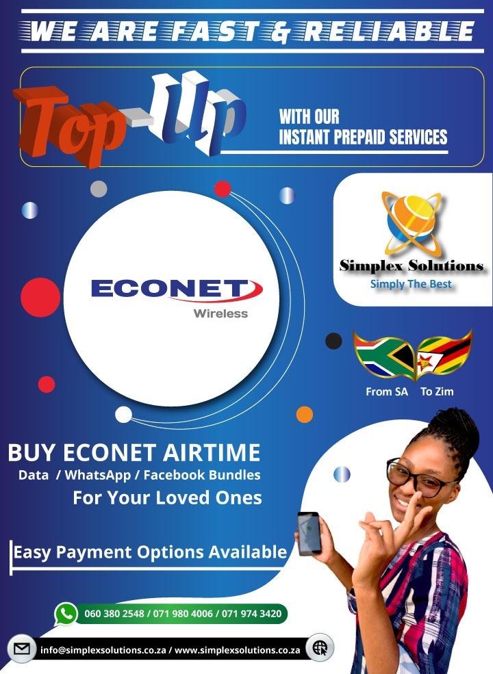 How to recharge Econet airtime from South Africa in Zimbabwe - Cover Image